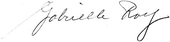 Signature de Gabrielle Roy