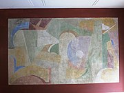 A wall-painting of Hans Arp, he made in Zürich in 1916