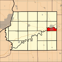 Map highlighting Coloma Township, Whiteside County, Illinois.svg