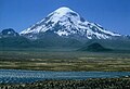 Sajama visto do parque Lauca.