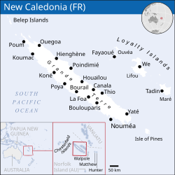 Lokasi Kaledonia Baru