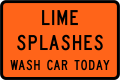 (TW-24.1) Lime Splashes - Wash Car Today