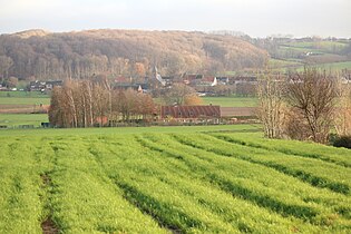 Zicht op het dorp