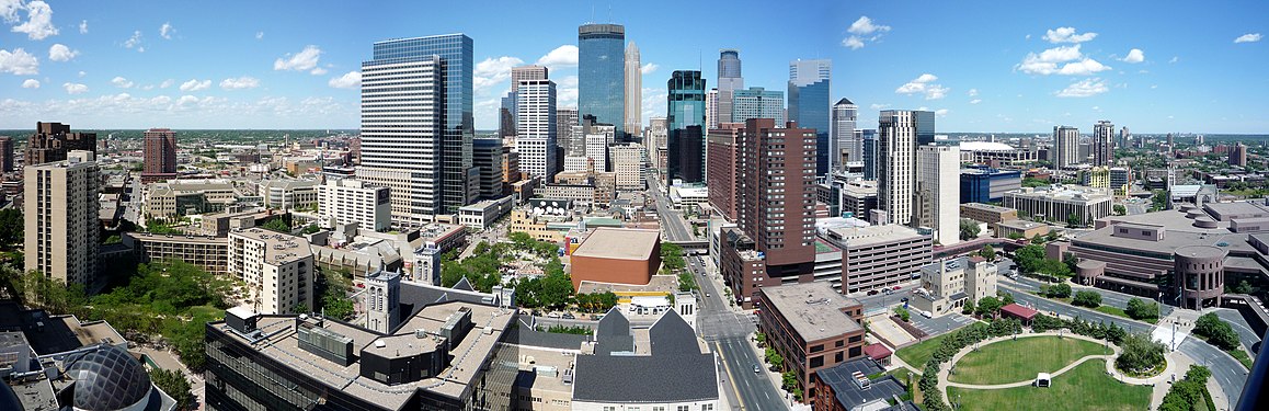 Het centrum van Minneapolis