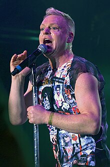 Bell performing with Erasure at Delamere Forest in Cheshire, England, 2011
