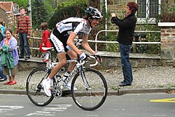 Dr Andy Schleck an dr Côte de la Roche aux Faucons, 2009