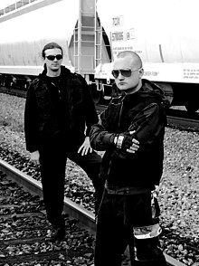 Asmodeus X: left to right, Brad Marshall, Paul Fredric. Photo courtesy Komodokat, 2008