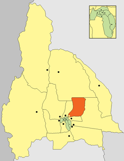 location of Departamento Angaco in San Juan Province