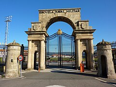 La Escuela Naval Militar, en Marín (Pontevedra)