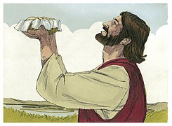 Matthew 14:13-21 Luke 09:16a John 06:11a Jesus feeds 5000