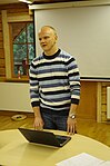 Второй Финно-угорский вики-семинар (Finno-Ugric wikiseminar). Выступление Дениса Кафтаева (администратор Эрзянского раздела Википедии). 2015 году в волости Меремяэ, Обиница, Эстония