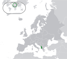 Albania - Localizzazione