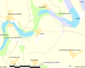 Mapa obce Cappy