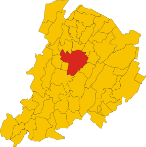 Localizarea în provincia Bologna