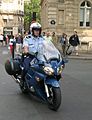 ตำรวจภูธรฝรั่งเศสบนยามาฮ่า เอฟเจอาร์1300 ในปารีส