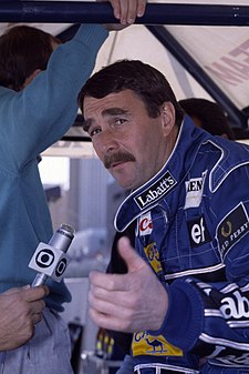 Nigel Mansell v roce 1991.