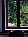 Window in Predjama Castle (Slovenia)