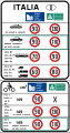 Segnale limiti generali di velocità (versione settembre 1988)