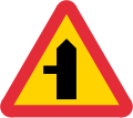 Side road priority on left
