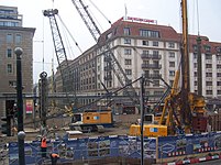 De bouwplaats in november 2012