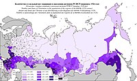 Número y porcentaje de ucranianos en la RSFS de Rusia (1926)