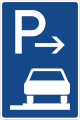 Zeichen 315-67 Parken ganz auf Gehwegen in Fahrtrichtung rechts (Ende)