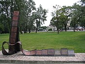 Commemorative festival statue in Gdynia