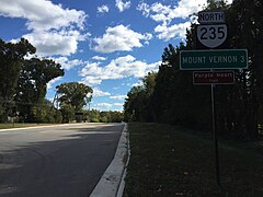 2016-10-22 14 22 34 View north along Virginia State Route 235 (Mount Vernon Memorial Highway) at U.S. Route 1 (Richmond Highway) in Mount Vernon, Fairfax County, Virginia.jpg