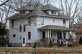 American foursquare home.