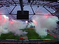 Feuerwerk zur Einweihung das Stadions am 23. Januar 2005