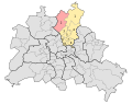 Deutsch: Wahlkreis Pankow 2 für die Wahlen zum Abgeordnetenhaus von Berlin. Stand 2006