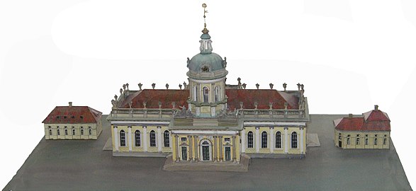 Miniatura vrhovne župnijske cerkve v Berlinu, kot jo je zgradil J. Boumann starejši leta 1750