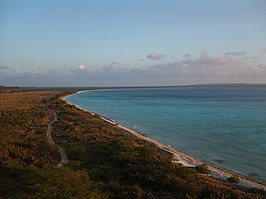 De baai Bahía de las Águilas in Pedernales