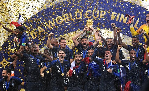 2018-ci il FIFA Dünya Çempionatının qalibi olan Fransa yığması