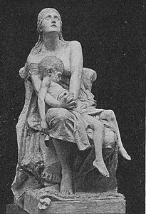 Escultura presentada en el Palacio de Cristal de Munich 1892