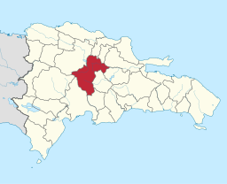 Provinsens läge i Dominikanska republiken