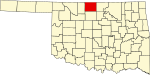 State map highlighting Grant County