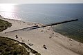 Ustka trzecie molo na plaży zachodniej