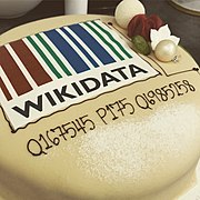 Wikidata cake of Wikimedia Norway for the 6th birthday