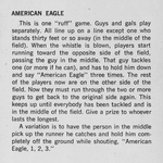 American Eagle – Game description from 1972 by Louis O. Inks.