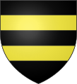 Coat of arms of the Schwarzenberg family, apparently of the same origin as the Hagen and Hunolstein.