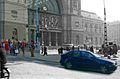 Budapest, baross square in 1956 and now