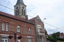 The town hall in Bugnicourt