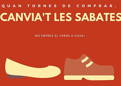 Canviar-se les sabates en eixir de casa