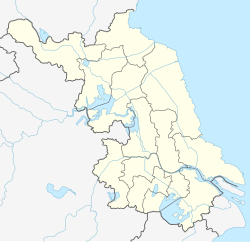 Тайцан. Карта розташування: Цзянсу