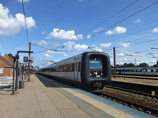 DSB IC3 91 at Ringsted Station.