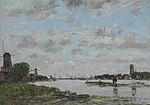 De Maas bij Dordrecht, Eugène Boudin