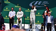 Podium ceremony at the 2017 Canadian Grand Prix (11 June 2017)