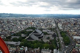 Kyoto vista dall'alto della sua torre