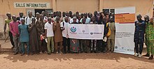 Lire wikipedia en classe à Djougou